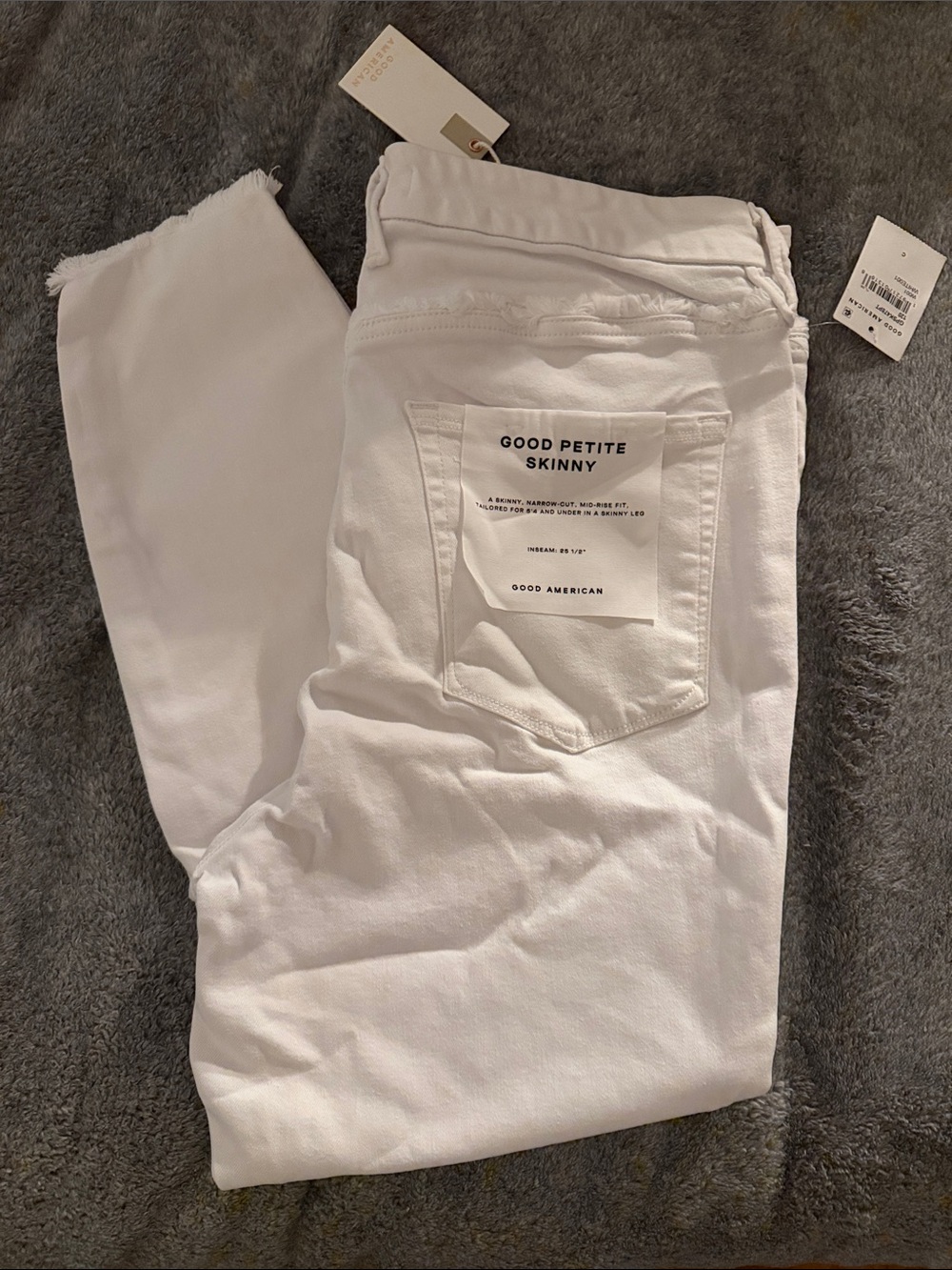 Good American White Good Petite Skinny Jeans